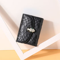 Genuine Leather Card Bag Women Style Fashion Snake Head Zipped Organ Bag Cover Style Women Bank Card Cover Certificate Bag Zero Money Bag Cow Leather