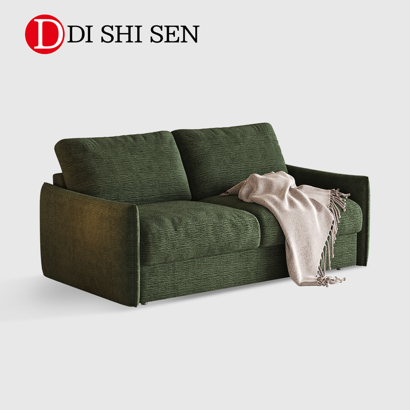 Medieval-Style Sofa-Style Folding Bed with Mattress 2026 New Model for Living Room, Bedroom, Study, Removable and Washable Double Sofa Bed