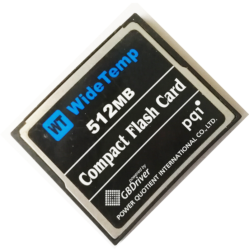 PQI WideTemp 512MB Industrial Wide Winner CF Memory Card