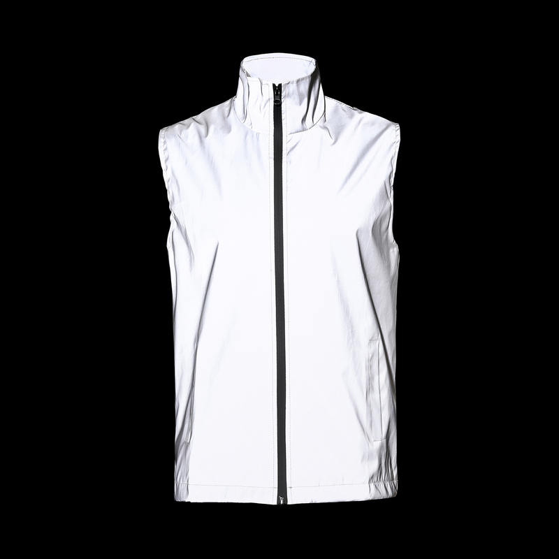 Spring and Summer Men's Reflective Vest for Nighttime Use, Fashionable European and American Style, Thin Sleeveless Jacket Vest for Outdoor Sports and Cycling