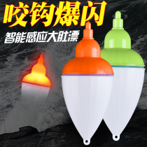 Luminous electronic belly floating sea pole throwing Rod floating fishing silver carp and bighead carp long shot eye-catching fish floating floating fish supplies