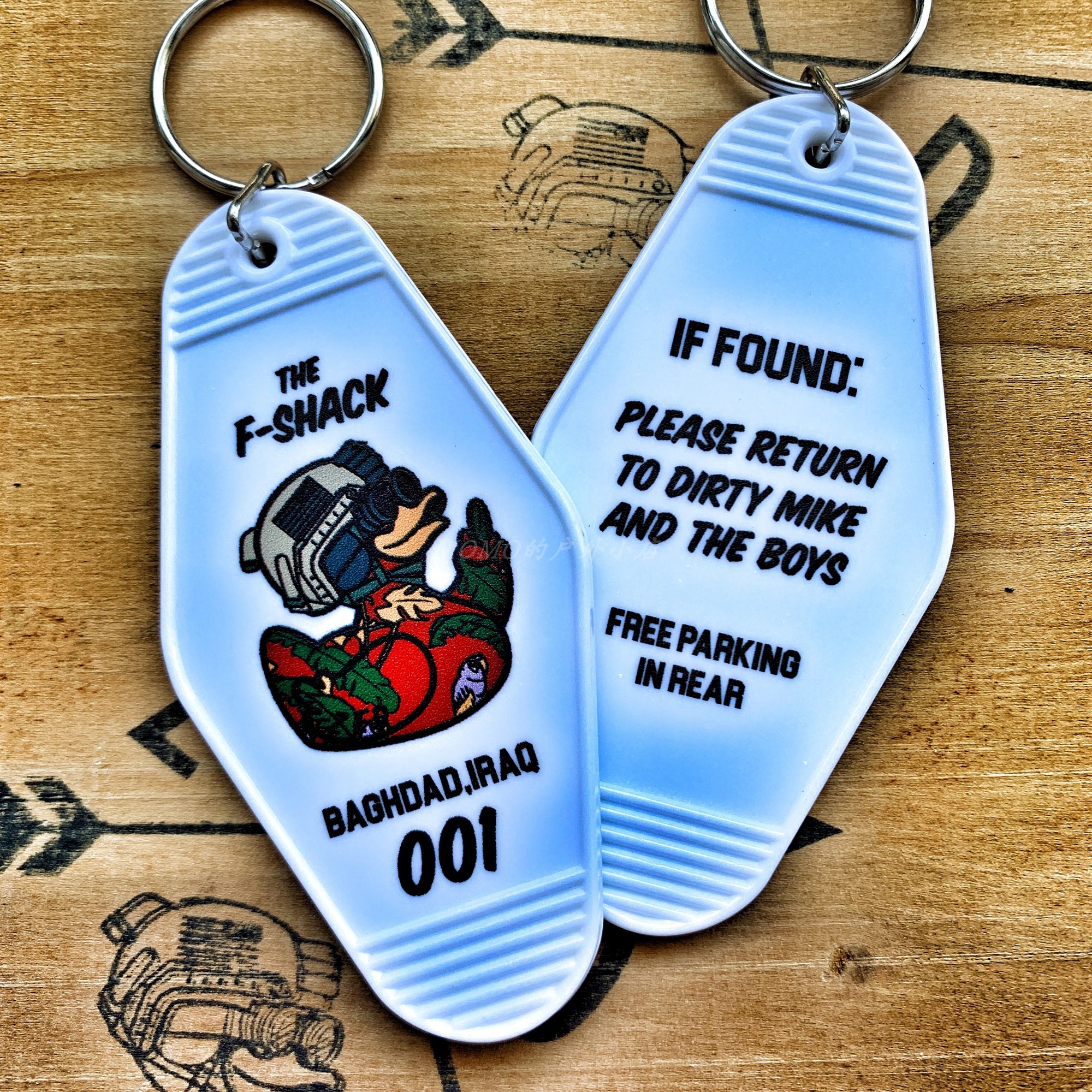 Spot Zero Fucks Duck “The F-Shack” Motel Magnum ZFD keybutton