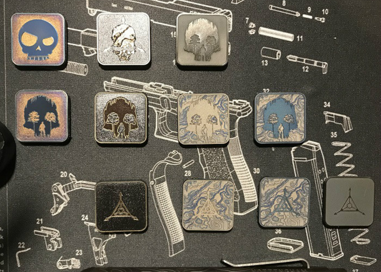 Spot TAD TI EYE Multipattern Pattern Titanium Alloy Tactical Recognition Sticker Chapter Arm Badge Morale Badge