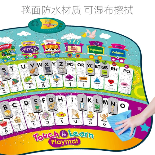 Детское электронное музыкальное обучающее игровое одеяло для младенца, игрушка, раннее развитие, подарок на день рождения