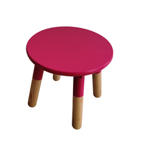 Children Easy solid wood Stool Baby Eating Chair Home Tea Table Round Stool Short Stool Changing Shoes Stool Thickening small bench