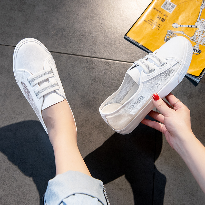 2022 summer new thin breathable white shoes women's shoes summer all-match sneakers ins tide mesh mesh shoes
