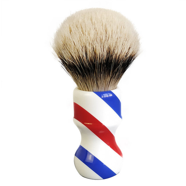 Dishi Aisha Yinjiantelu badger hair shaving brush ແປງໂກນຫນວດທີ່ອ່ອນໂຍນ -bristled beard brush resin lamppost handle shaving cleaning brush