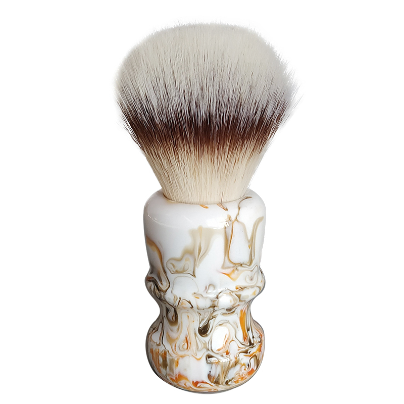 Dishi Men's Shaving Brush A2S Soft Artificial Silk Shaving Brush Beard Brush Shaving Soap Foam Brush Coffee Handle Beard Brush