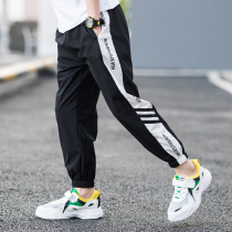 Boy casual pants 2022 new CUHK child speed dry spring autumn style sports pants children pants wave length pants summer thin section