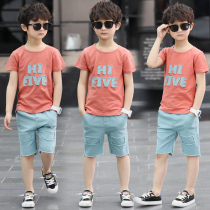 Boys summer clothes 2021 new suits summer childrens clothing 8 children 7 middle and big children 12 handsome 15 years old boy 10 tide clothes