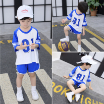 Childrens clothing boys set summer clothes 2021 new childrens short sleeve leisure sports two-piece small children summer tide clothes