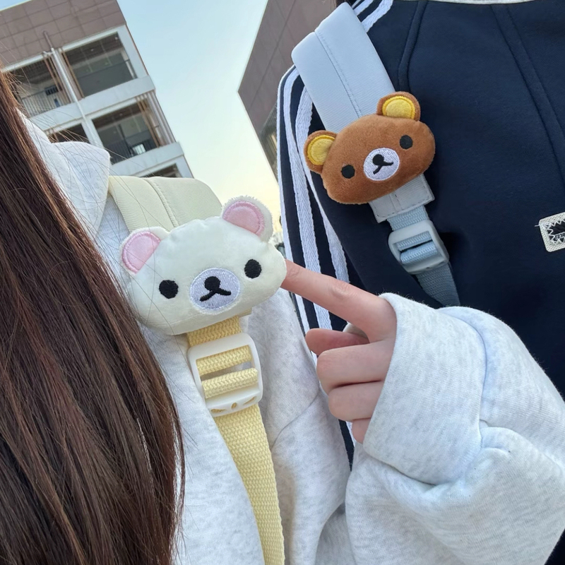 Rilakkuma Cute Plush Backpack Doll Pendant Bear Figurine Bag Decoration Hanging Ornament Gift for Best Friend or Friend Rilakkuma Cute Plush Backpack Doll Pendant Bear Figurine Bag Decoration Hanging Ornament Gift for Best Friend or Friend