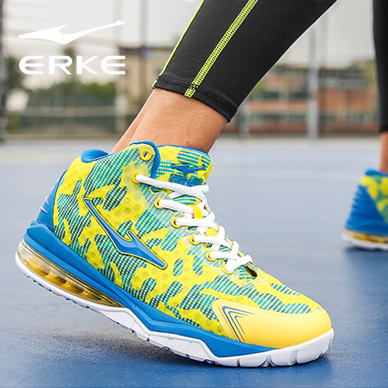 Broken code Qinghongxing Erke basketball shoes men's winter non-slip wear-resistant shock sports combat high high basketball boots autumn