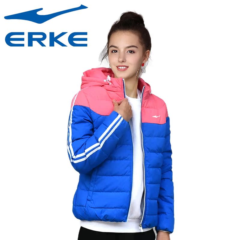 Hỏng mã giải phóng Hongxing Erke xuống áo khoác nữ mùa thu và mùa đông ấm áp ngắn trùm đầu xuống áo khoác thời trang hoang dã - Thể thao xuống áo khoác áo phao nữ dáng dài 2020