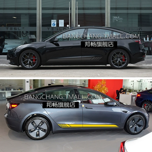 Подходит для наклеек автомобилей Tesla Model Y, чтобы вытащить цветов