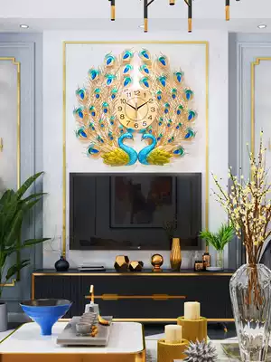 Clock Phoenix wall clock living room European luxury home fashion simple art mute quartz clock creative electronic clock