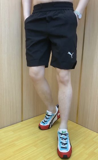 男士短裤夏季新款冰丝速干裤潮流休闲五分裤透气网眼运动裤沙滩裤