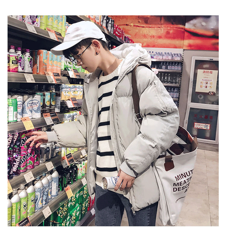 Mùa đông học sinh s mã bông bọ cạp nam ulzzang bánh mì dịch vụ những người yêu thích áo khoác Phiên bản Hàn Quốc của xu hướng áo tay áo cotton áo phao béo nam nữ