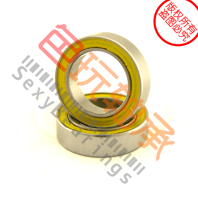 10X15X4 Yellow seal ring stainless steel ceramic ball bearing S6700 2YS ABEC-7 S61700