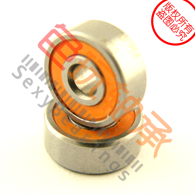 5X10X4 fishing wheels special orange stainless steel mixed ceramic ball S105C S105C 2OS A7 A7 BOCA