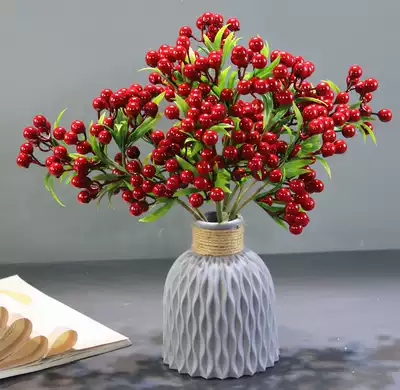 Factory direct sales Chinese home decoration flower ornaments simulation fruit wild fruit berry red fruit red fruit sycamore fruit