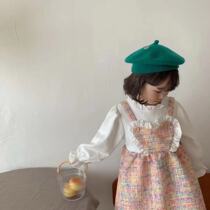 Rainbow home 2021 new girls foreign style purple little fragrant princess dress# A871