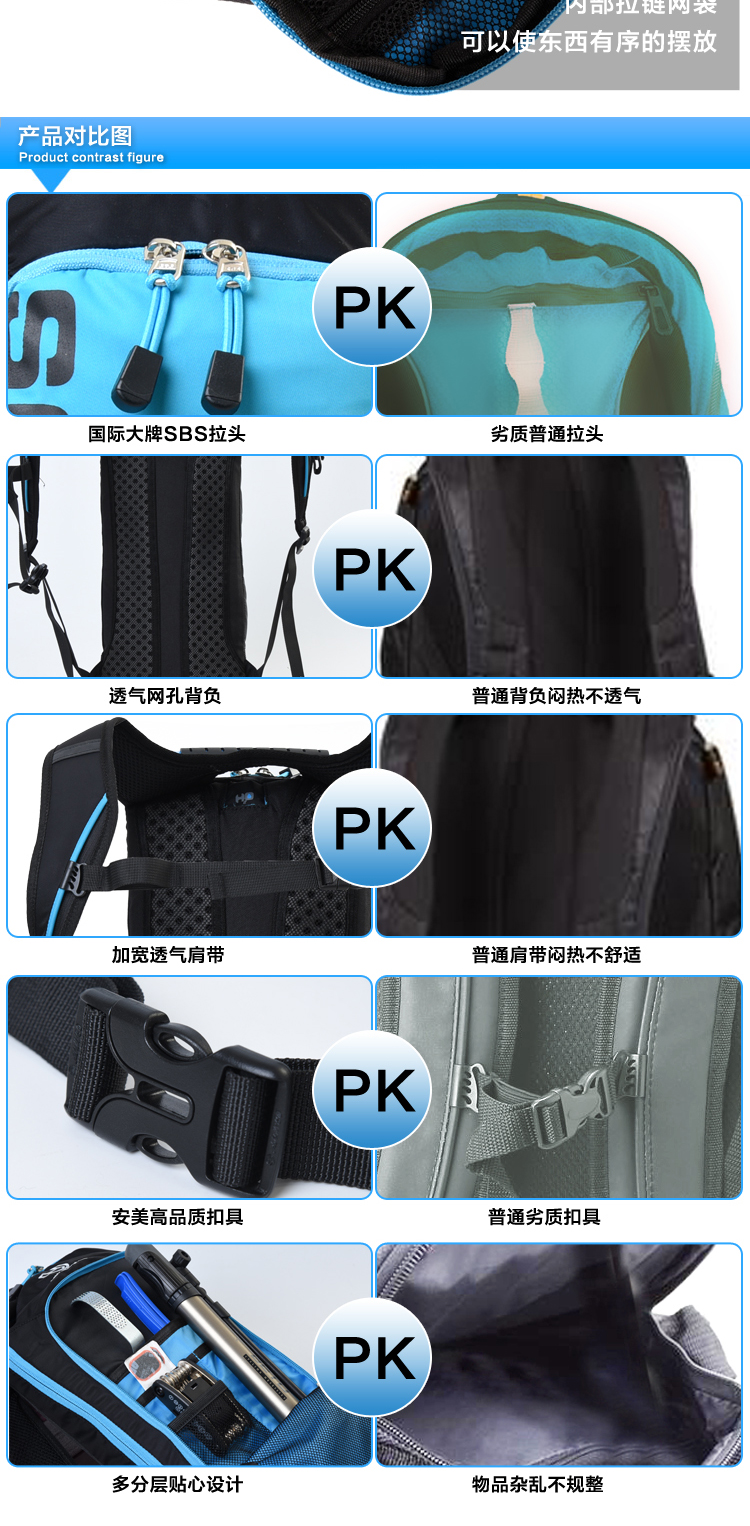 Sacoche pour vélo mixte HIKELAND - Ref 2216868 Image 18