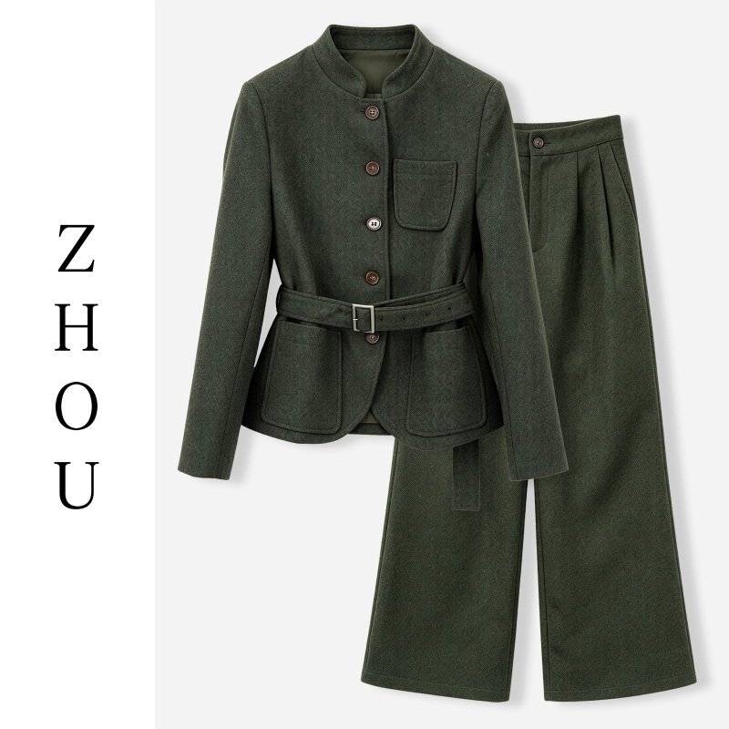 (Zhou Ge's Selection) Military Green Fashion Suit-34217 (Zhou Ge's Selection) Military Green Fashion Suit-34217