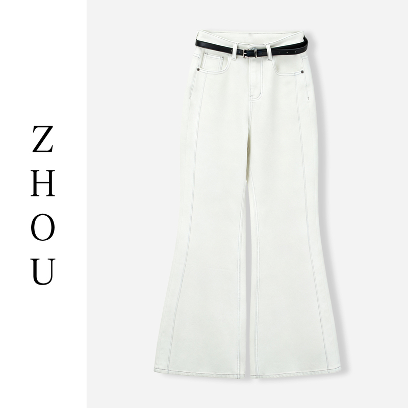 (Selected by Zhou Ge) White Pants-33514 (Selected by Zhou Ge) White Pants-33514