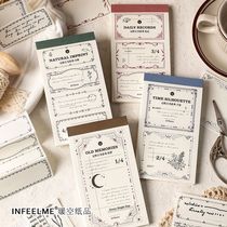 Miss Capable Writing Paper Notebook Yesterdays Book Retro Message Note Memo Note Paper Material Paper