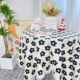 Nordic ins style pastoral ຂະຫນາດນ້ອຍສົດ velvet tablecloth lace fabric ສີ່ຫລ່ຽມຕາຕະລາງ dining ຕາຕະລາງກາເຟ tablecloth desk mat