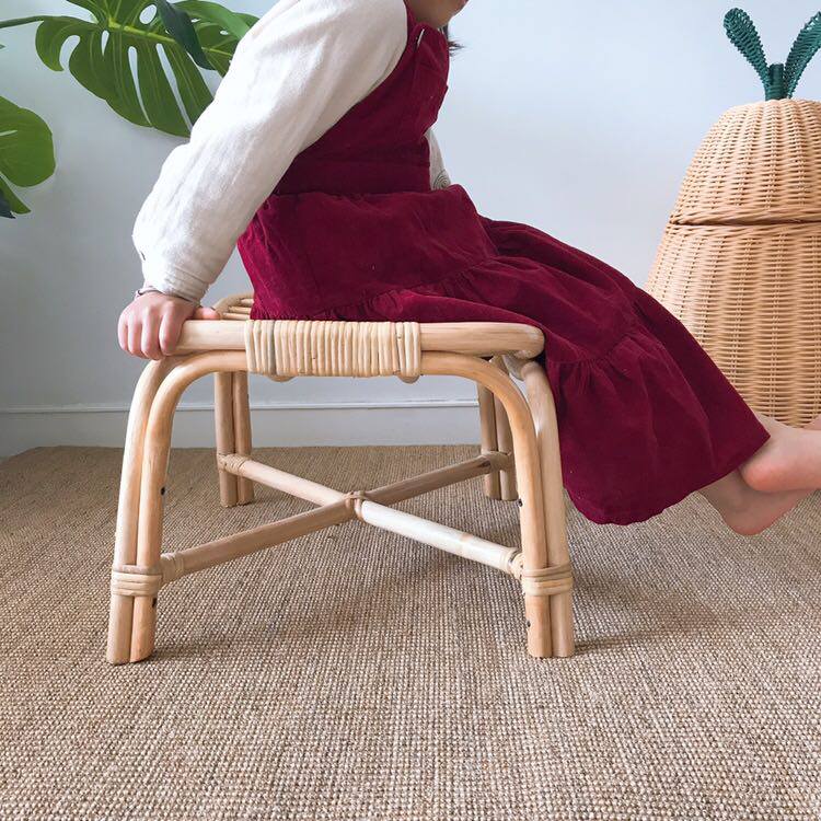 Korean ins wind mat baby photo background hand-stitched edge sisal linen Japanese-style carpet door mat can be customized