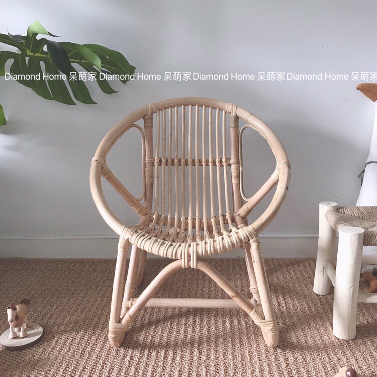 INS Wind Children's Fuji Chain Chair Indonesian League chair decorated young chair pure hand-knit chair