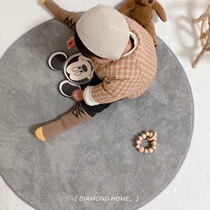 ins Hanfeng full floor mat super soft childrens play mat bedroom carpet solid color thick photo background blanket