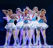 61 Childrens Choral Performance Costume Running to Sunshine Dance to Serve Primary And Middle School Students Fluffy skirts cheerleaders