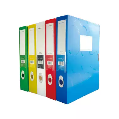 Miki 4007 file box color file box plastic 3-inch file file box yellow blue white green red 5 5CM