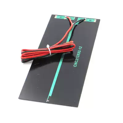 12V2 5W solar epoxy small board 1 meter red and black line DIY technology production model solar panel