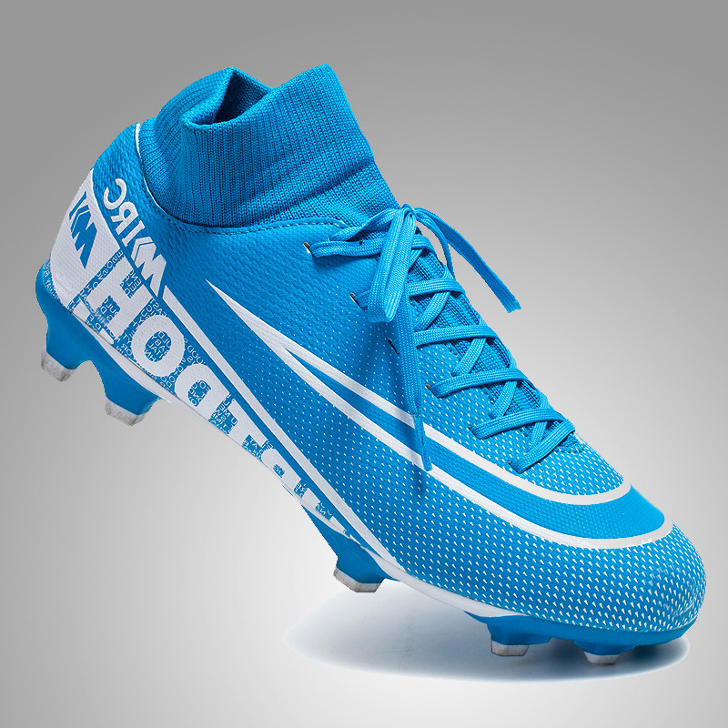 Messi football shoes new AG gel nails artificial turf non-slip men's youth mid-tube breathable training shoes