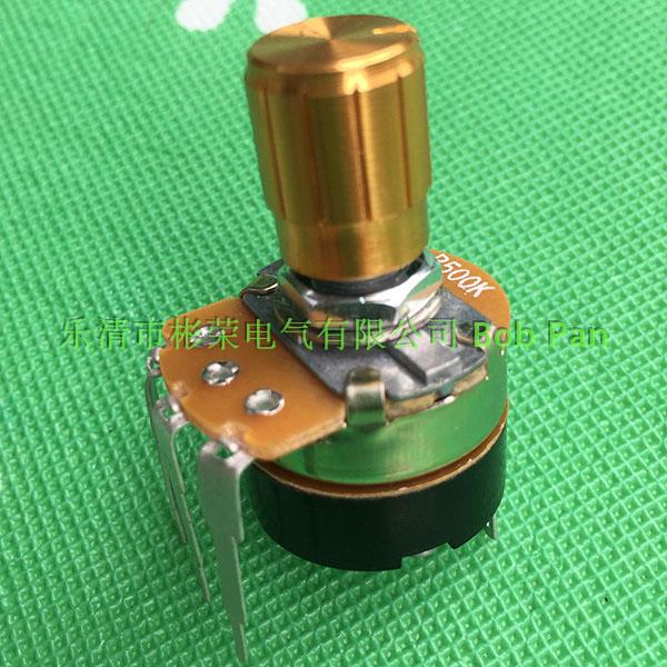 WH138-1 with switch potentiometers dimming switch adjustable resistance with knob cap B500K