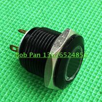16mm plated black LED metal button switch doorbell to start horn switch 2 8V