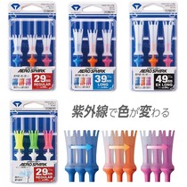 Japan imports the DAIYA AERO SPARK TEE TEE TE-718 COLOUR CHANGING GOLF TEE BALL NAILS