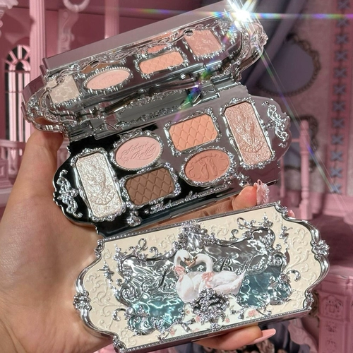 Палетка теней, лебедь, тени для век, новая коллекция, на каждый день, в коричневых тонах