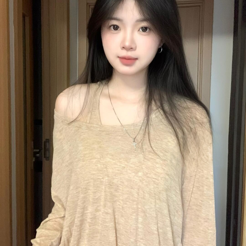 Relaxed Blouse Tulle Top Two-Piece Set Knitted Lazy Style Long-Sleeved T-Shirt Women's Summer Sun Protection Outer Top