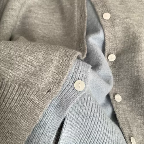 Комплект, трикотажный кардиган, куртка, свитер, осенний