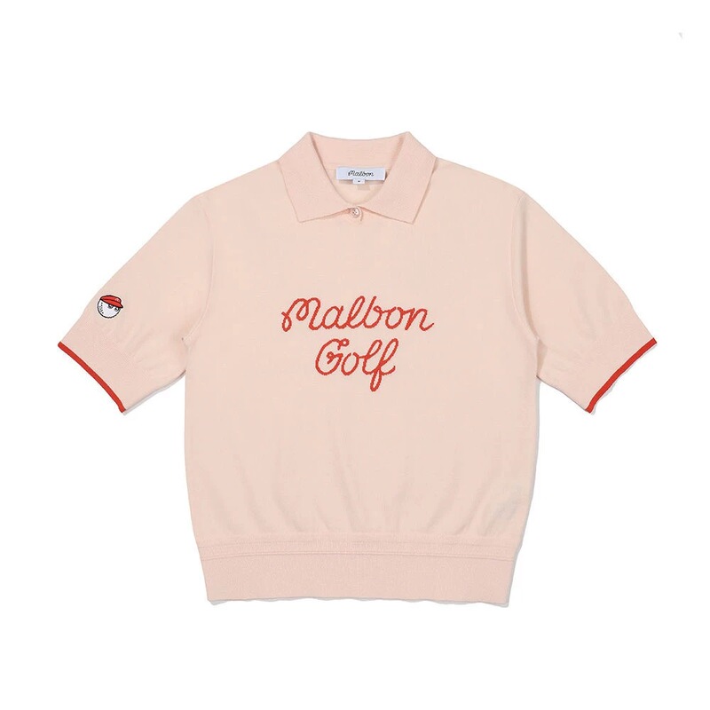 New Korean Malbon Golf Clothing Women's Short-Sleeved Summer Sports Comfortable and Versatile Breathable Casual Top