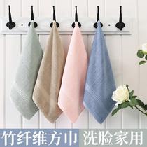 Towel female summer small towel small square towel wash face home non-cotton children female male high-grade small bamboo stick 4