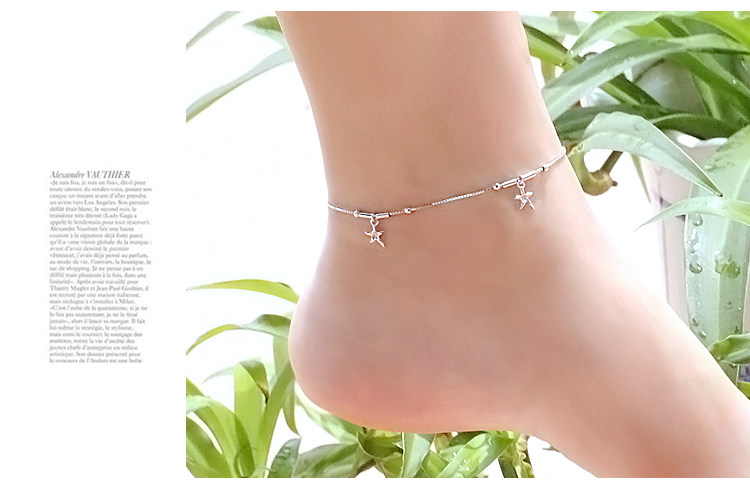 Chaine de cheville Femme en Argenterie - Ref 3102114 Image 17