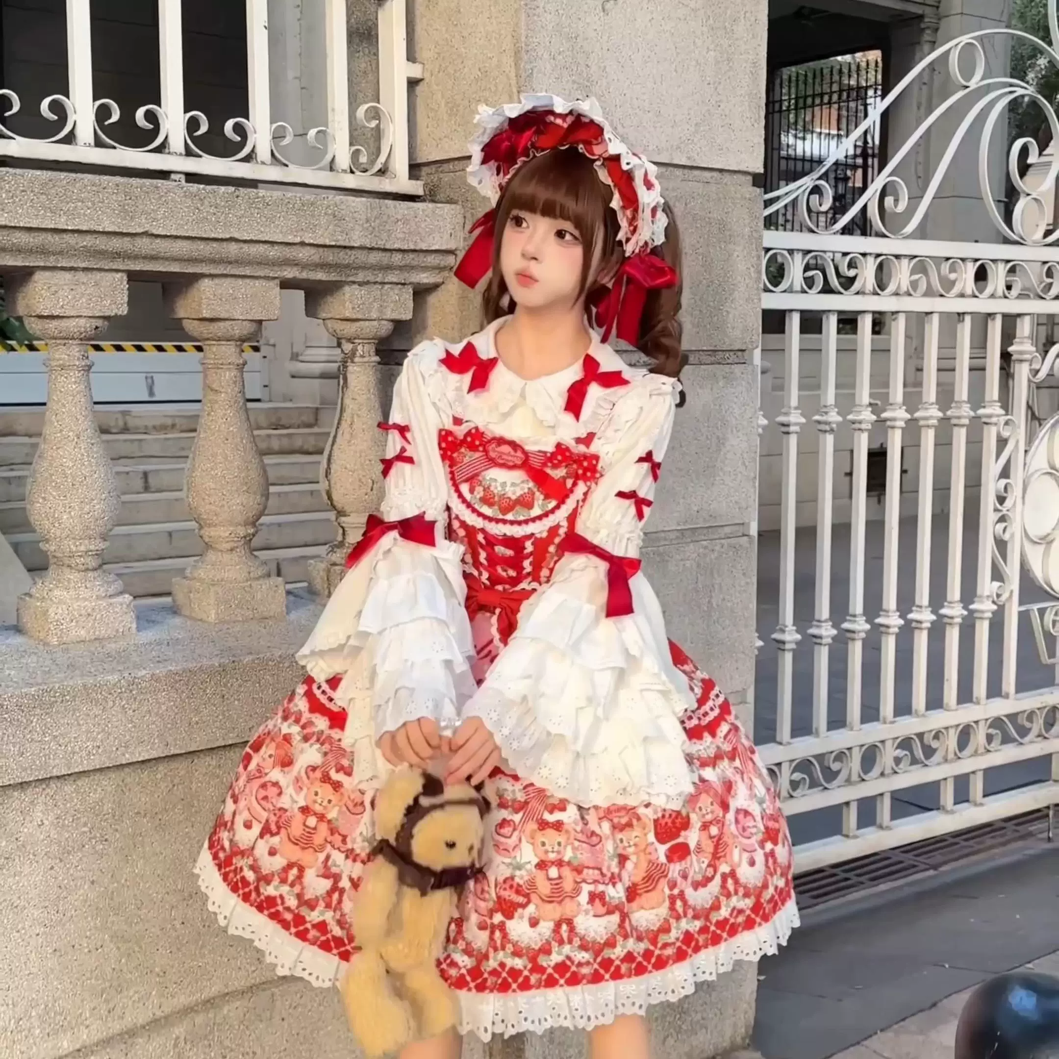 Клубничная, оригинальная дизайнерская рубашка, (Физика), стильLolita
