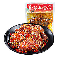 淘金币！廖记麻辣手撕鸡380g