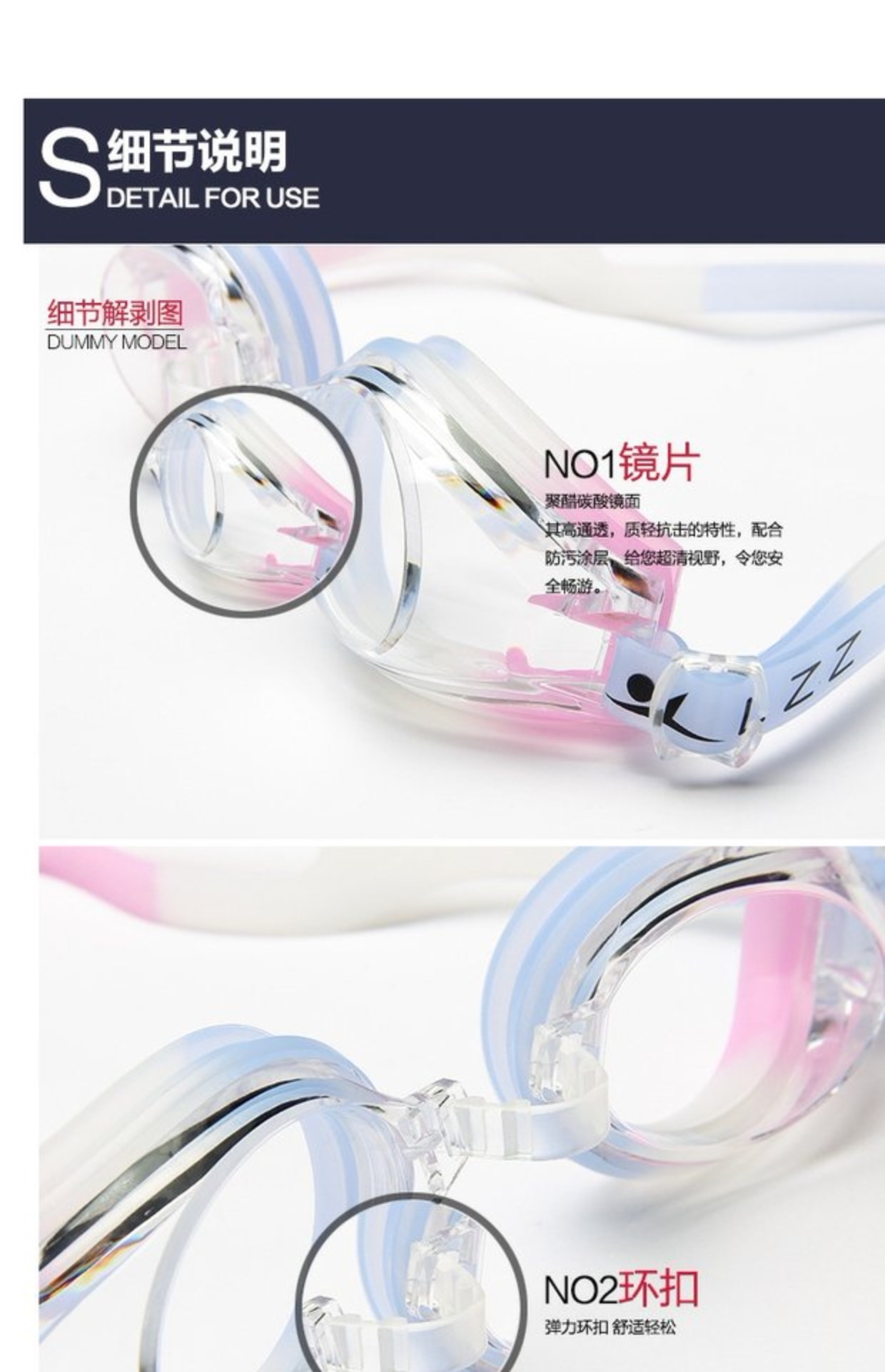 Kính râm chính hãng LZZ nữ unisex chống sương mù chống thấm nước nhiều màu tùy chọn kính bơi độ nét cao - Goggles kính bơi thi đấu